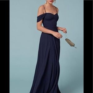 Reformation Poppy Dress in Navy